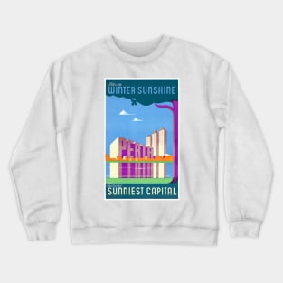 Vintage Travel Poster Australia Perth Crewneck Sweatshirt